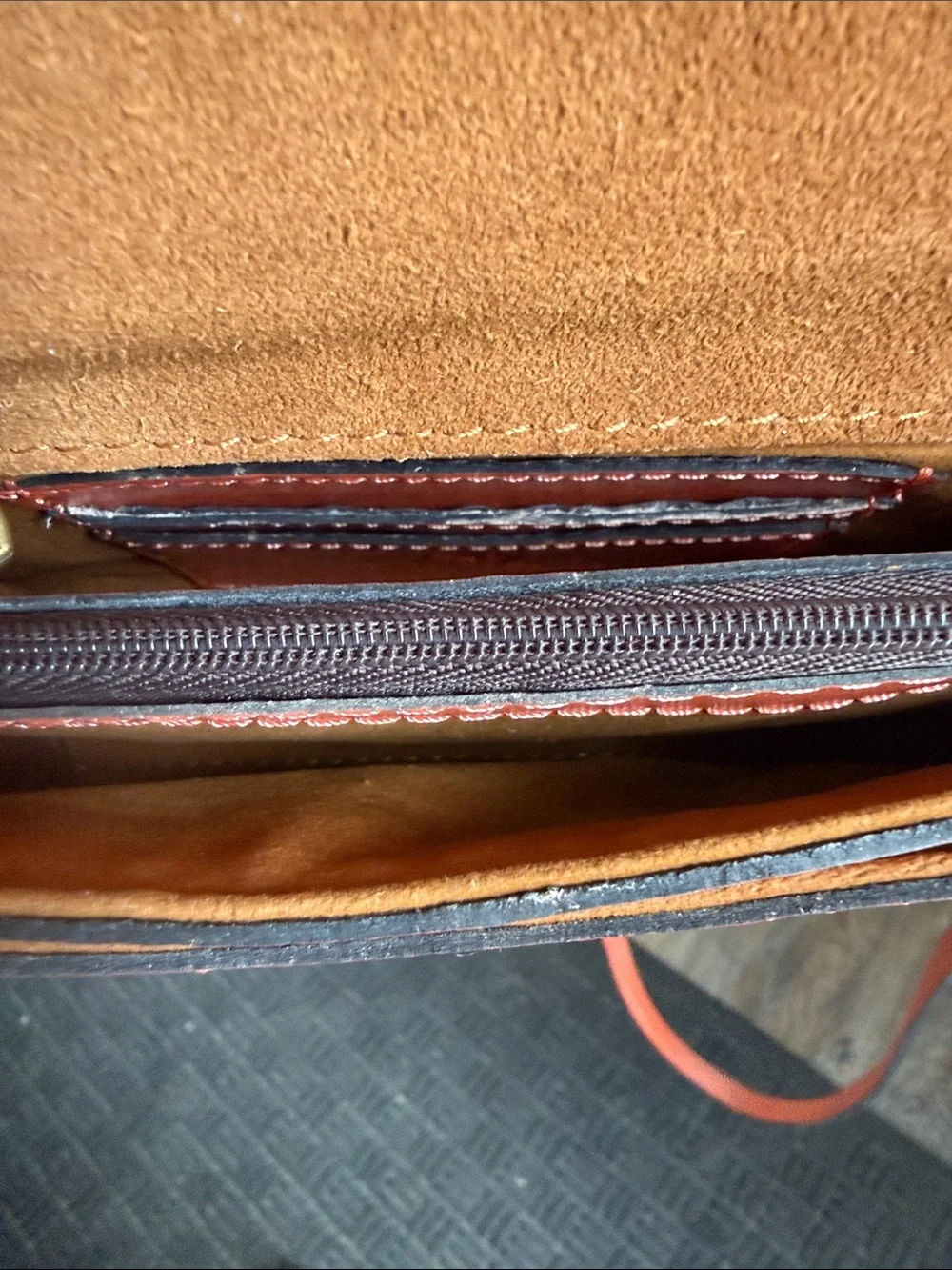 Patricia Nash Embossed Leather Crossbody Bag with Matching Wallet